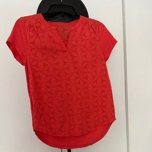 St. John Bay eyelet shirt